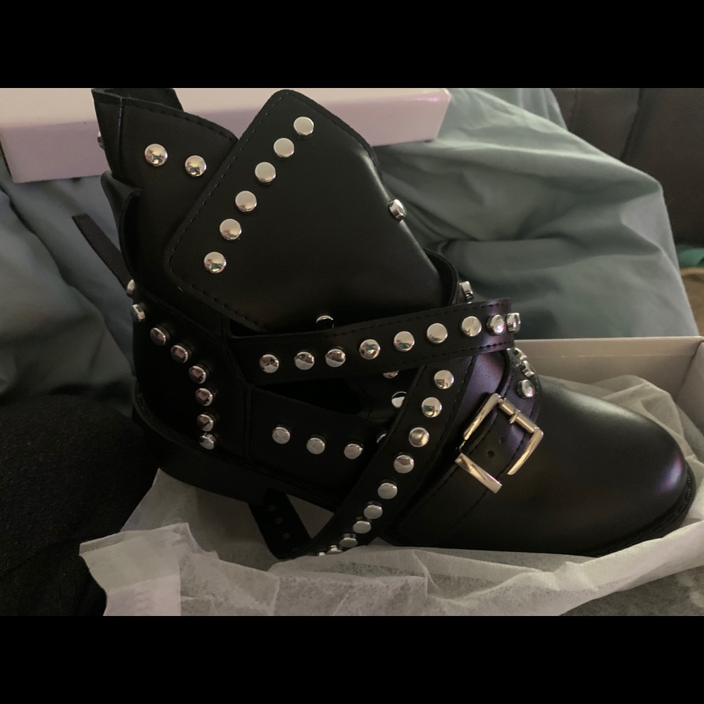 Brand new black booties NWT